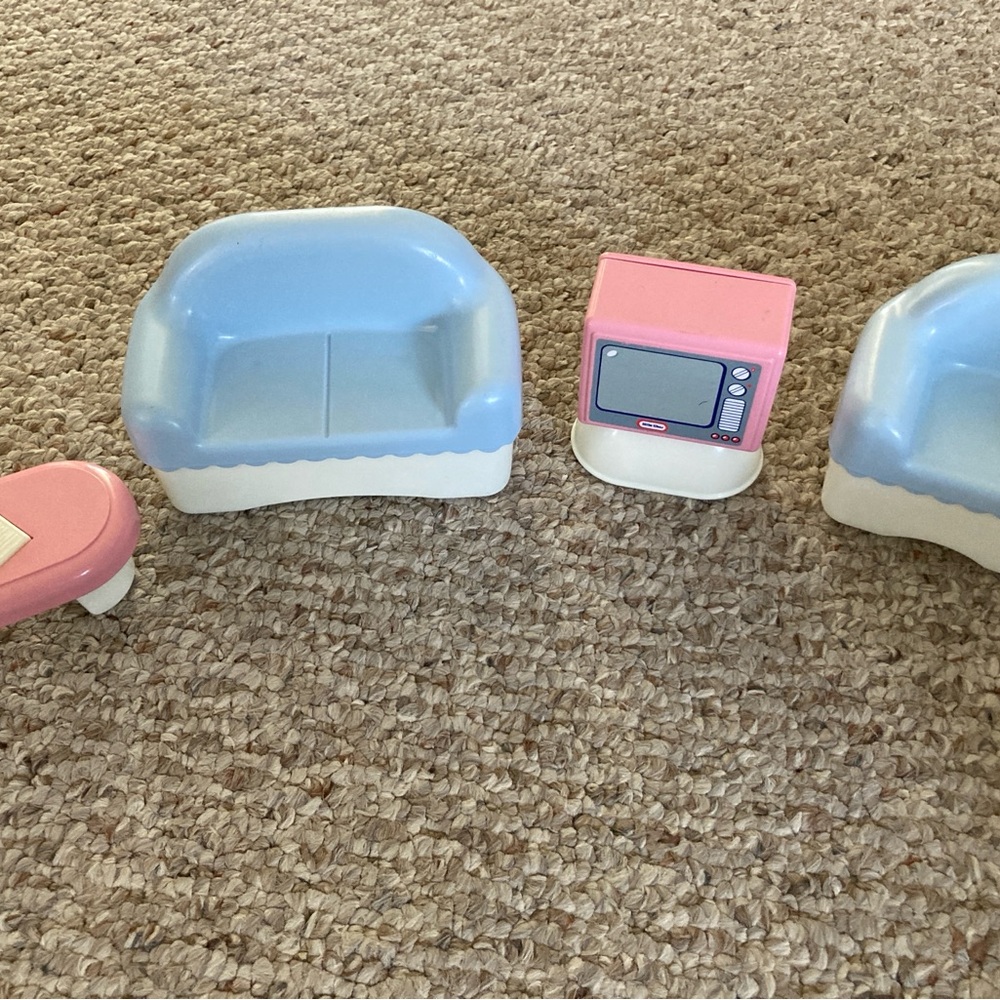 Kids Vintage Lityle Tikes Toy Furniture Set - Blue and Pink